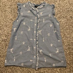 Striped sleeveless top